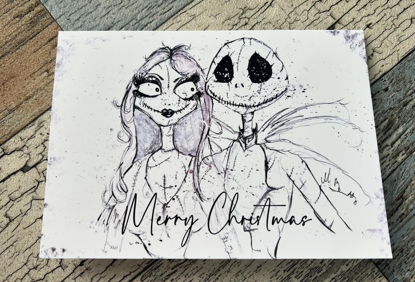 The Nightmare Before Christmas A5 Christmas Card