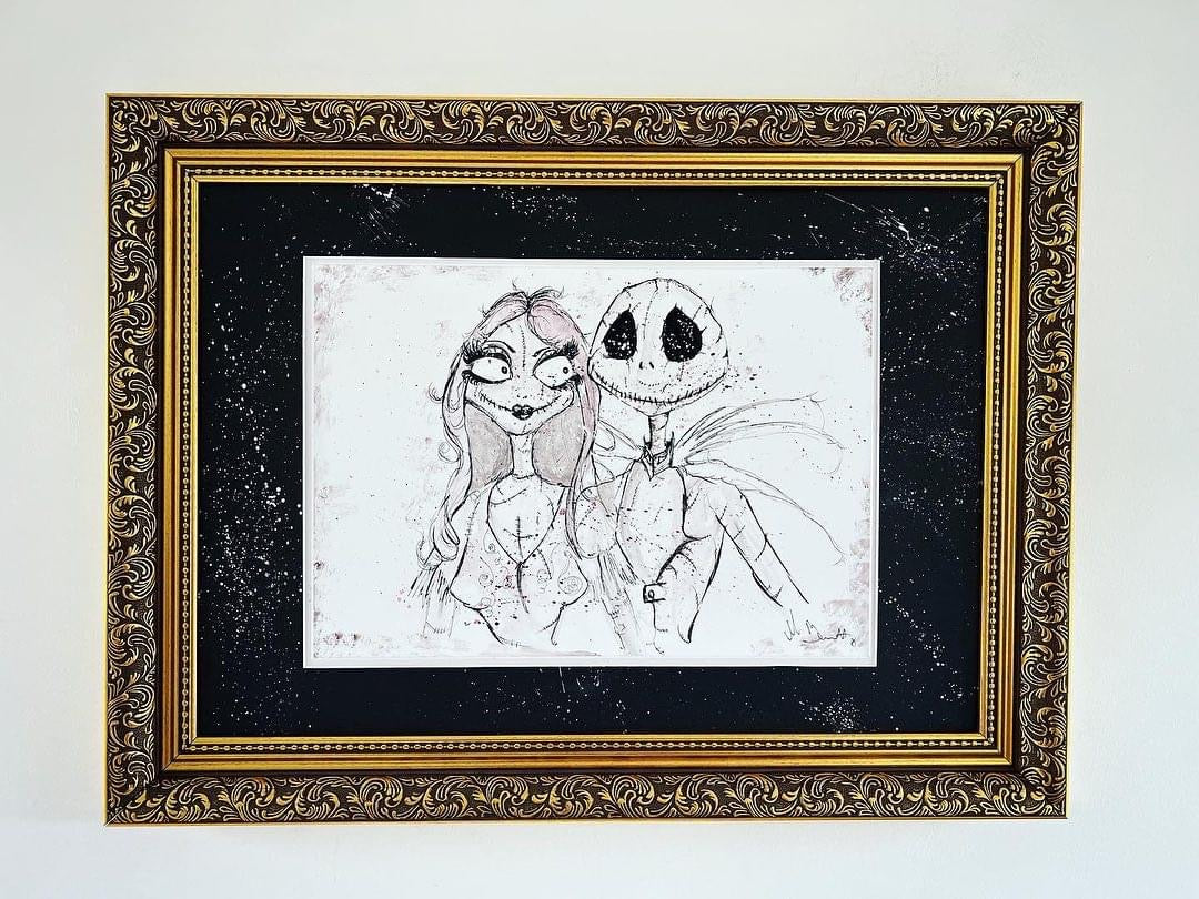 The Nightmare Before Christmas - Original Framed Painting - Nightmare before Christmas Art