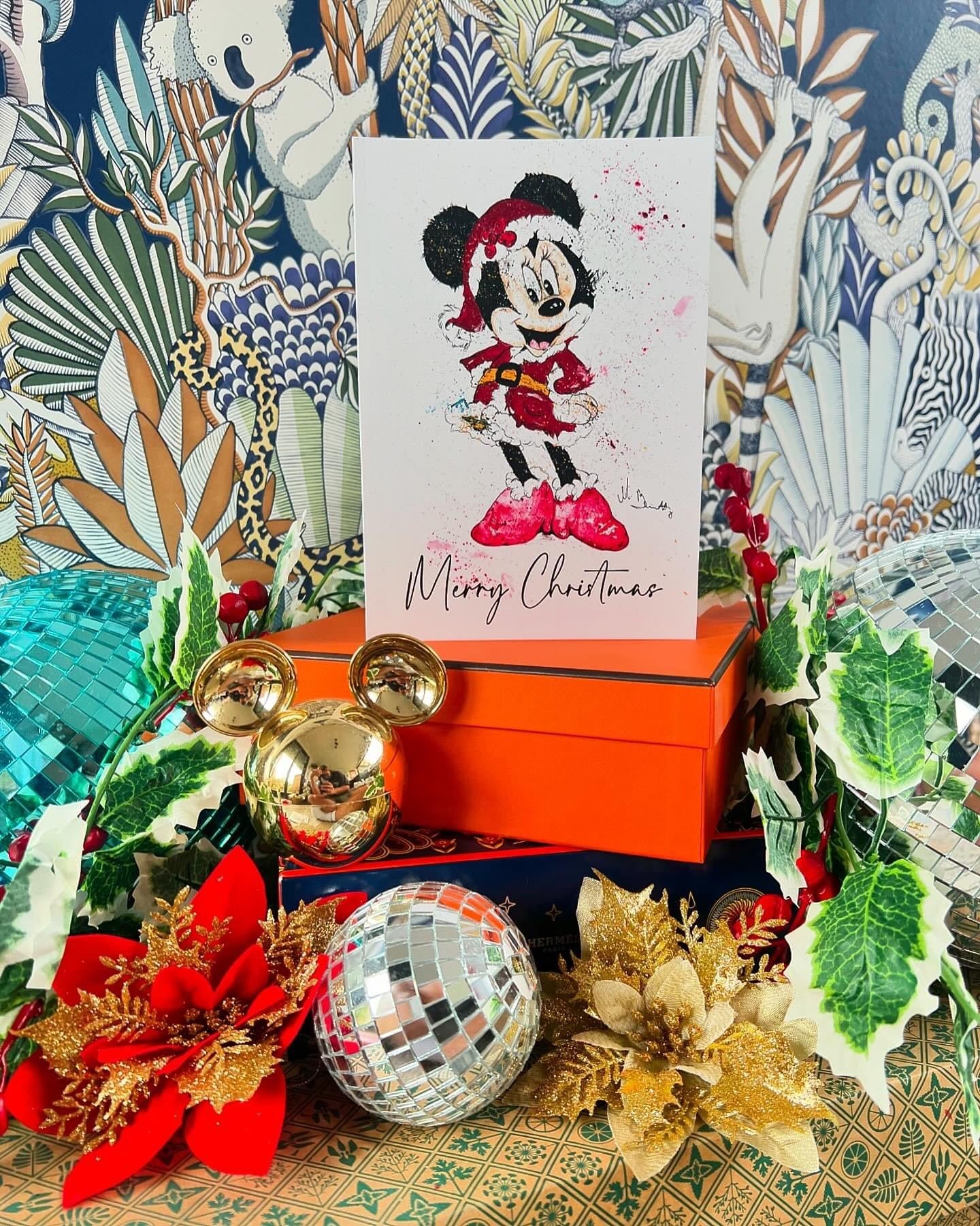 Minnie Mouse - A5 Christmas Card