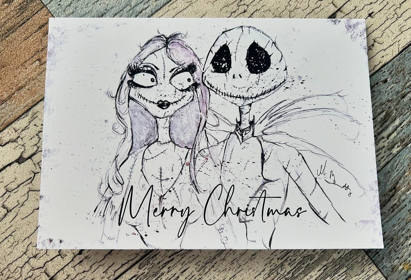 The Nightmare Before Christmas A5 Christmas Card