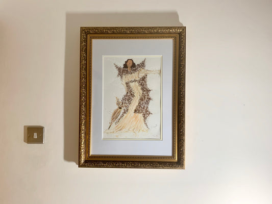 Original Framed Painting of -  Joan Crawford  - Hollywood - Hollywood Glamour - Old Hollywood - Joan Crawford Art