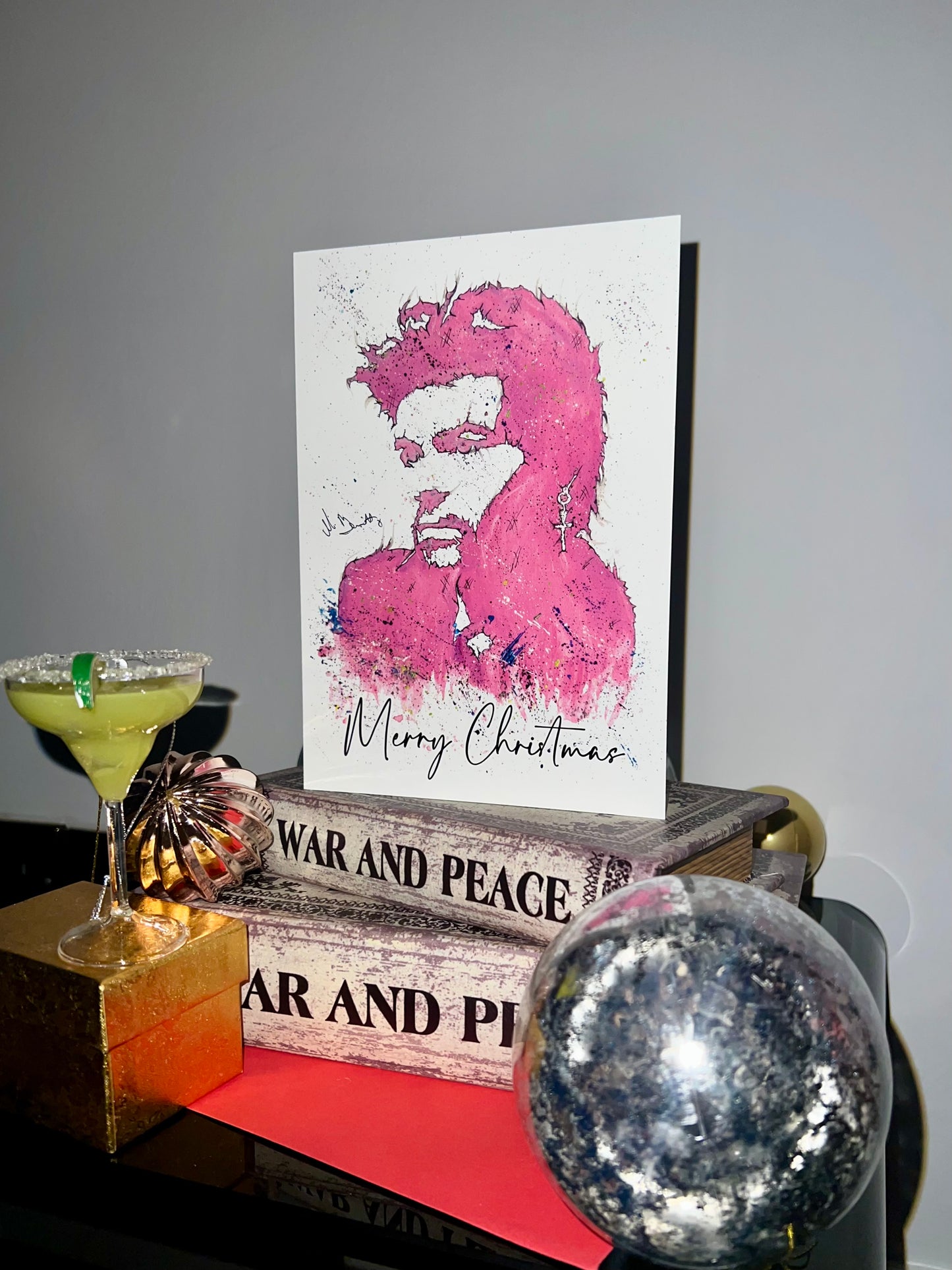 A5 Christmas Card - Wham Last Christmas George Michael