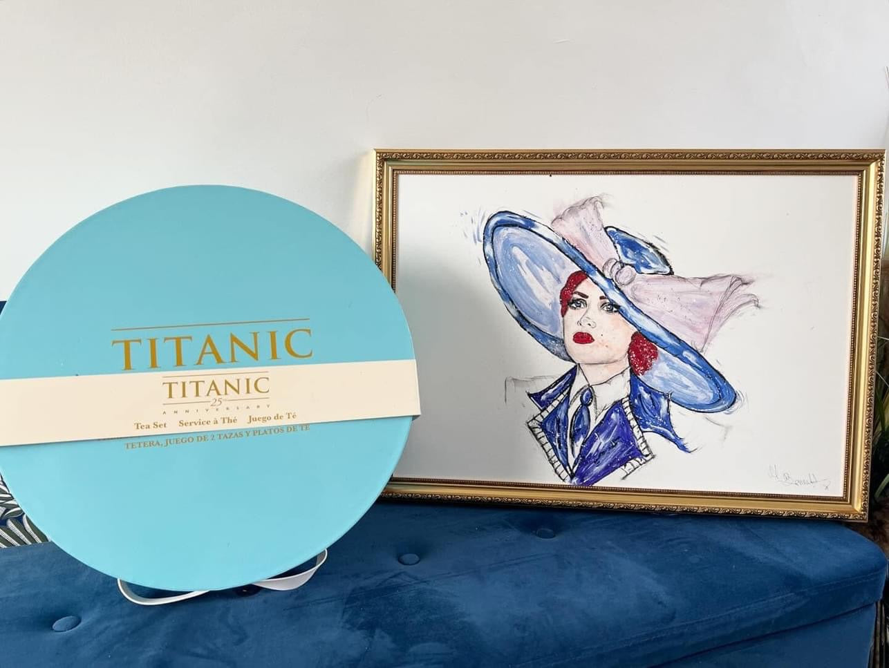 Original Framed Titanic Painting of Rose  - Titanic - Kate Winslet - Titanic Art