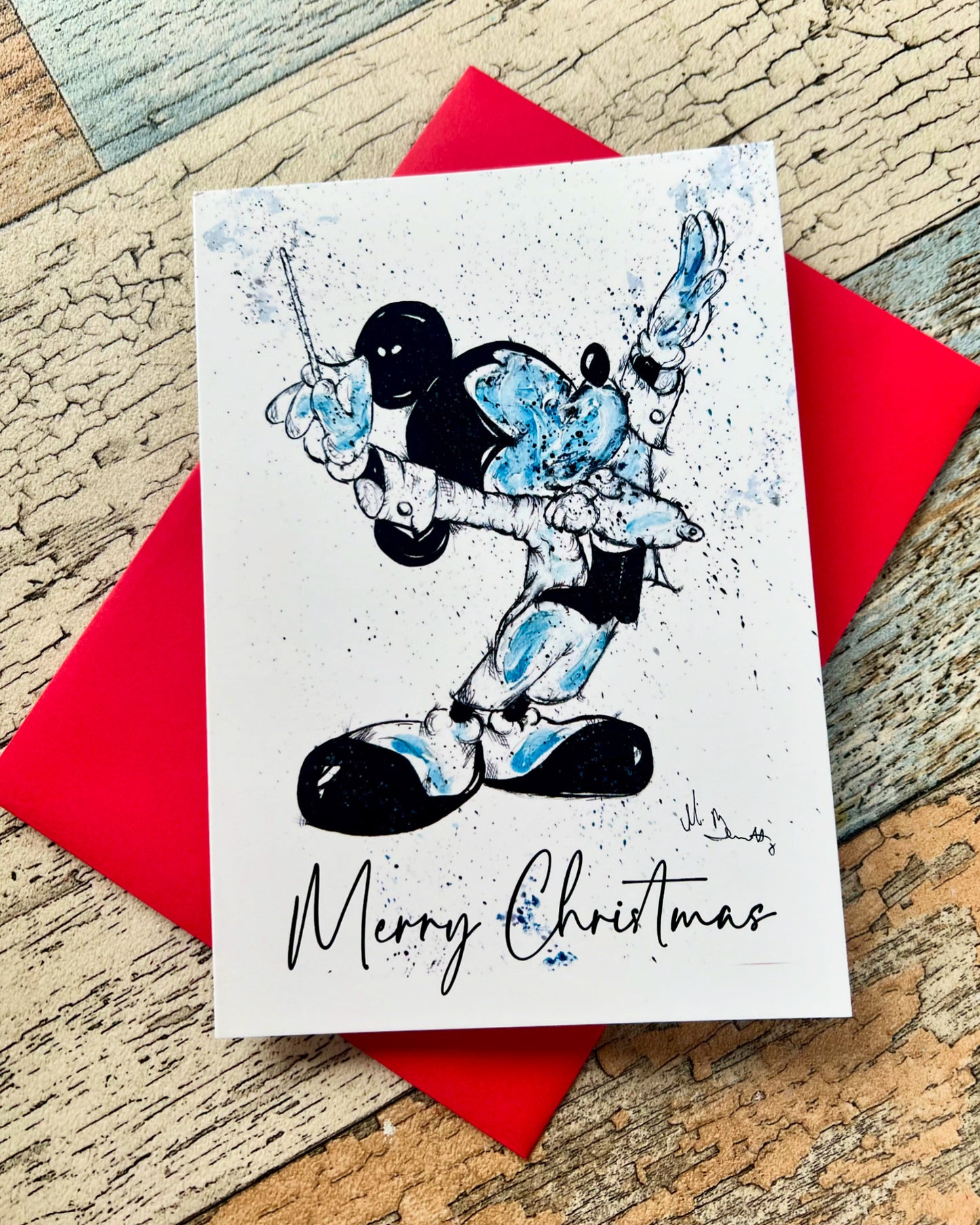 Mickey Mouse - A5 Christmas Card