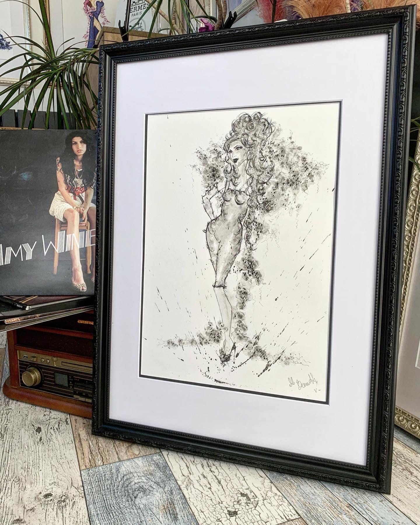 Camden’s Princess - Amy Winehouse - Original Art - Amy Winehouse Art - Amy - back to black - Amy Winehouse Painting