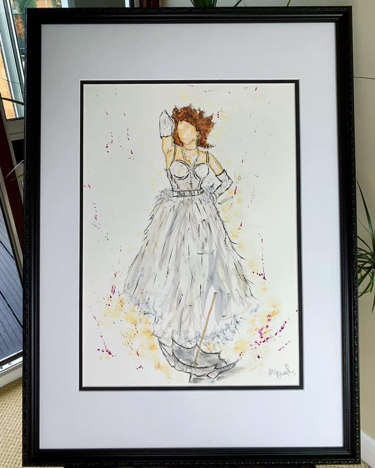 Madonna - 1984 - MTV Music Awards - Like a Virgin - A3 Limited Edition Print - Madonna Art