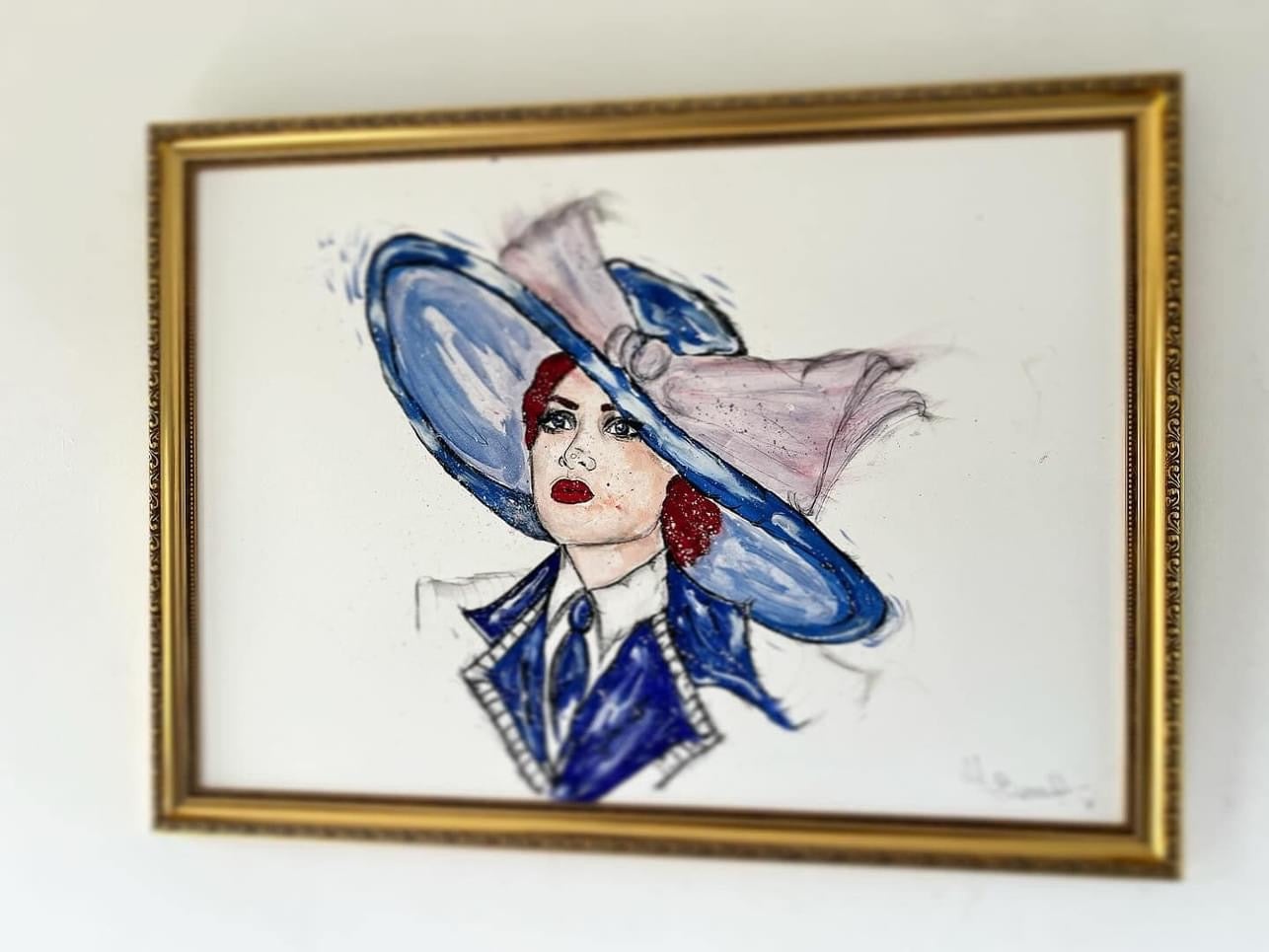Original Framed Titanic Painting of Rose  - Titanic - Kate Winslet - Titanic Art