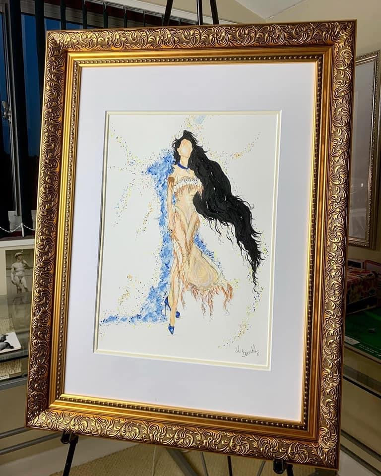 Pocahontas- Original Framed Painting - Disney Art - Disney Princess