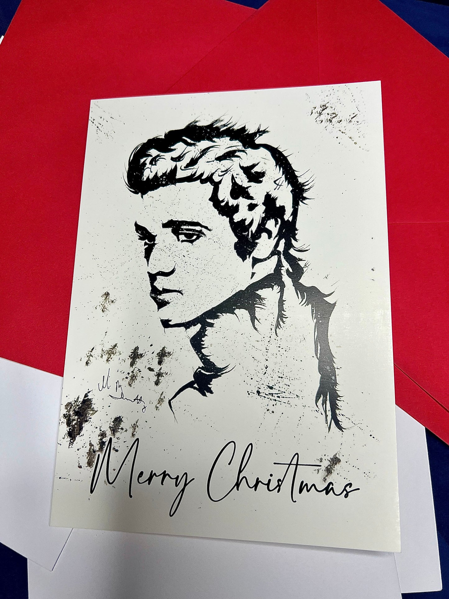 A5 Christmas Card - Elvis Presely