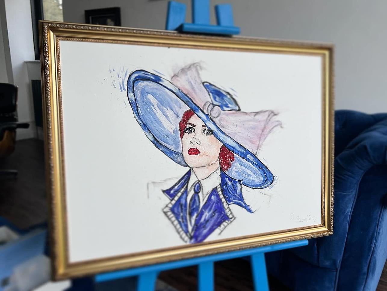 Original Framed Titanic Painting of Rose  - Titanic - Kate Winslet - Titanic Art