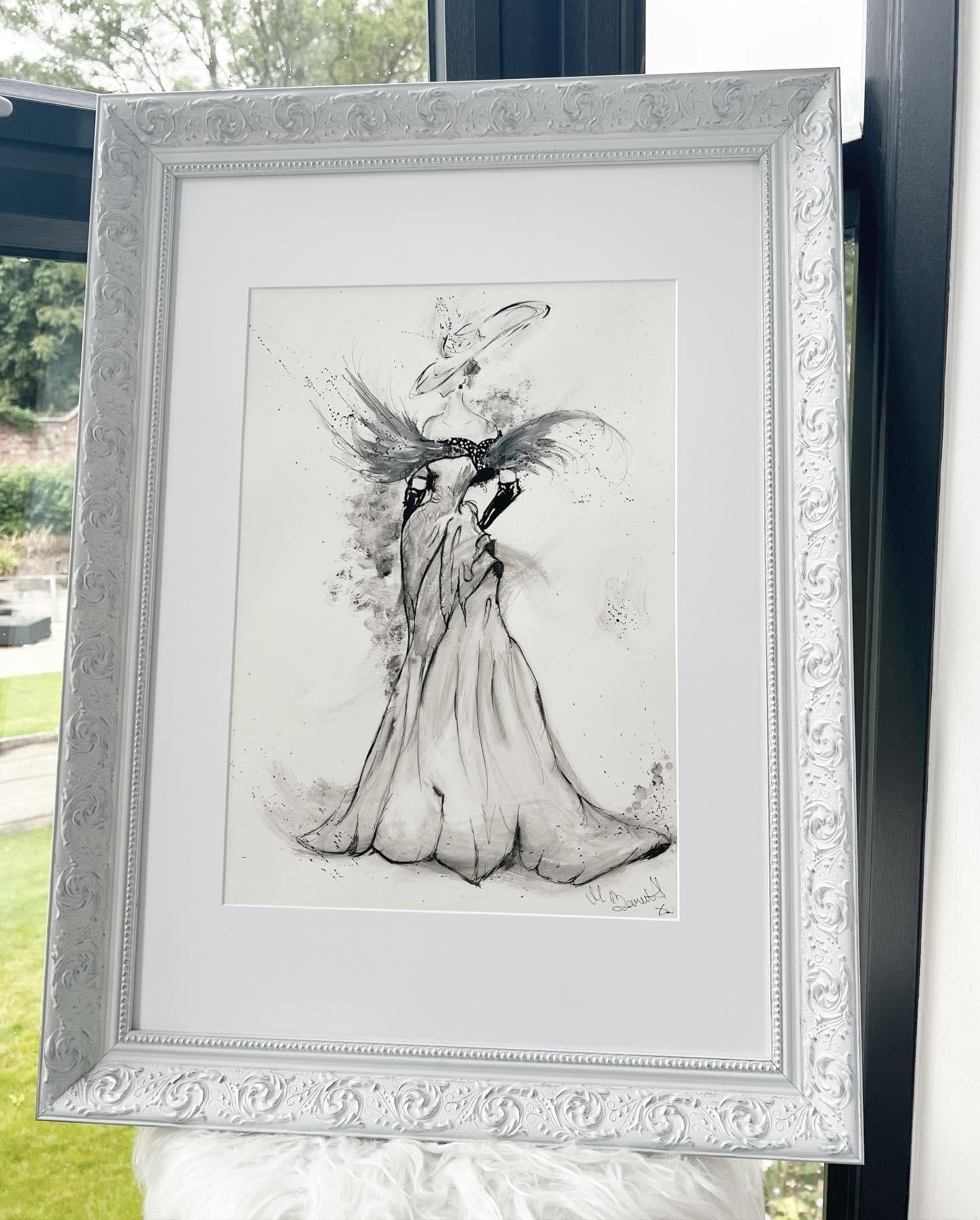 Vogue Model - Original Framed Painting