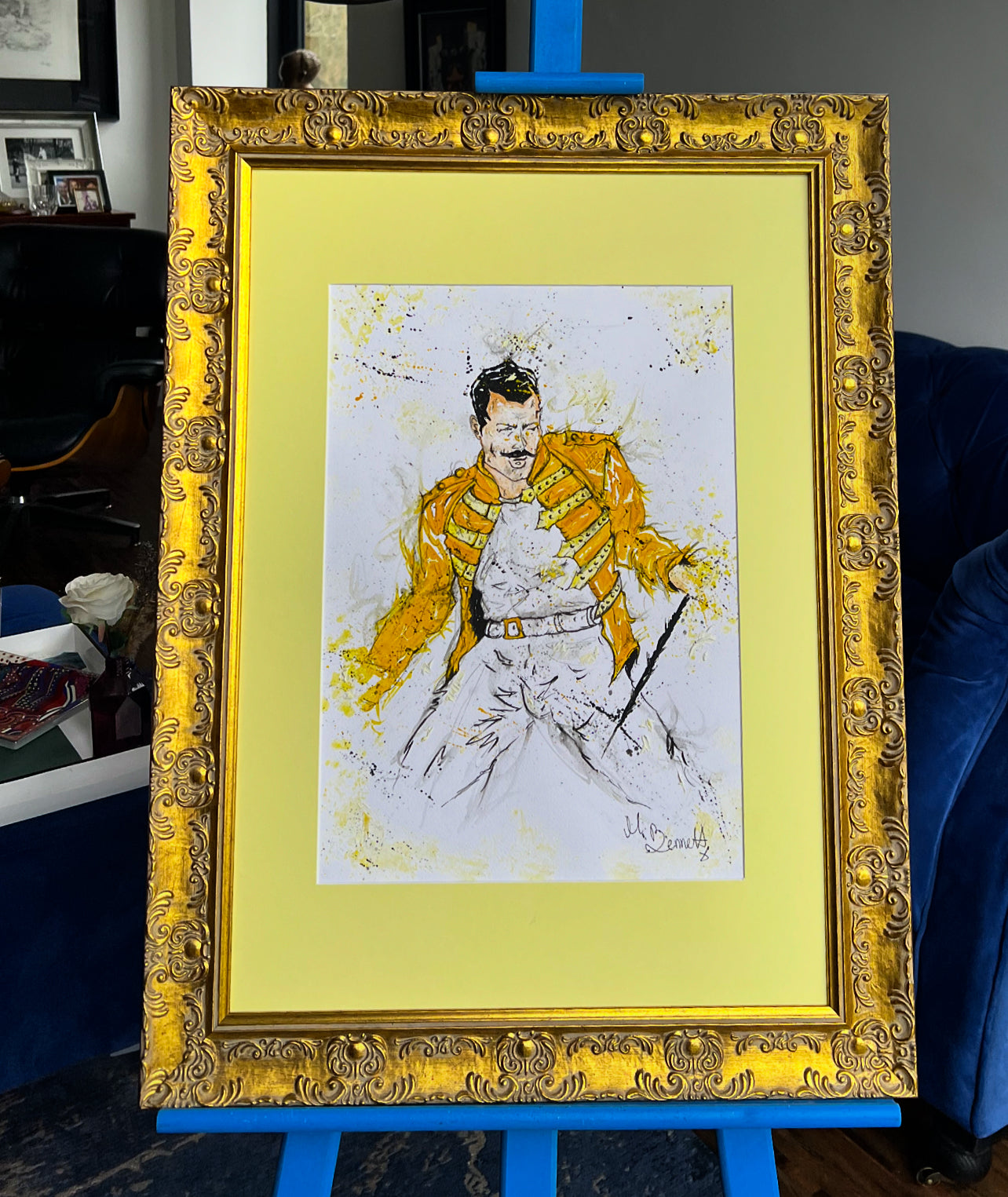 Freddie Mercury Orignal Framed Painting