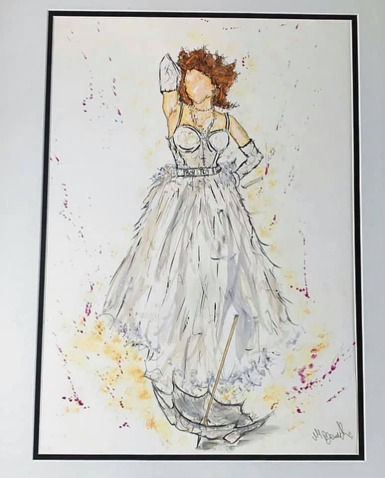 Madonna - 1984 - MTV Music Awards - Like a Virgin - A3 Limited Edition Print - Madonna Art