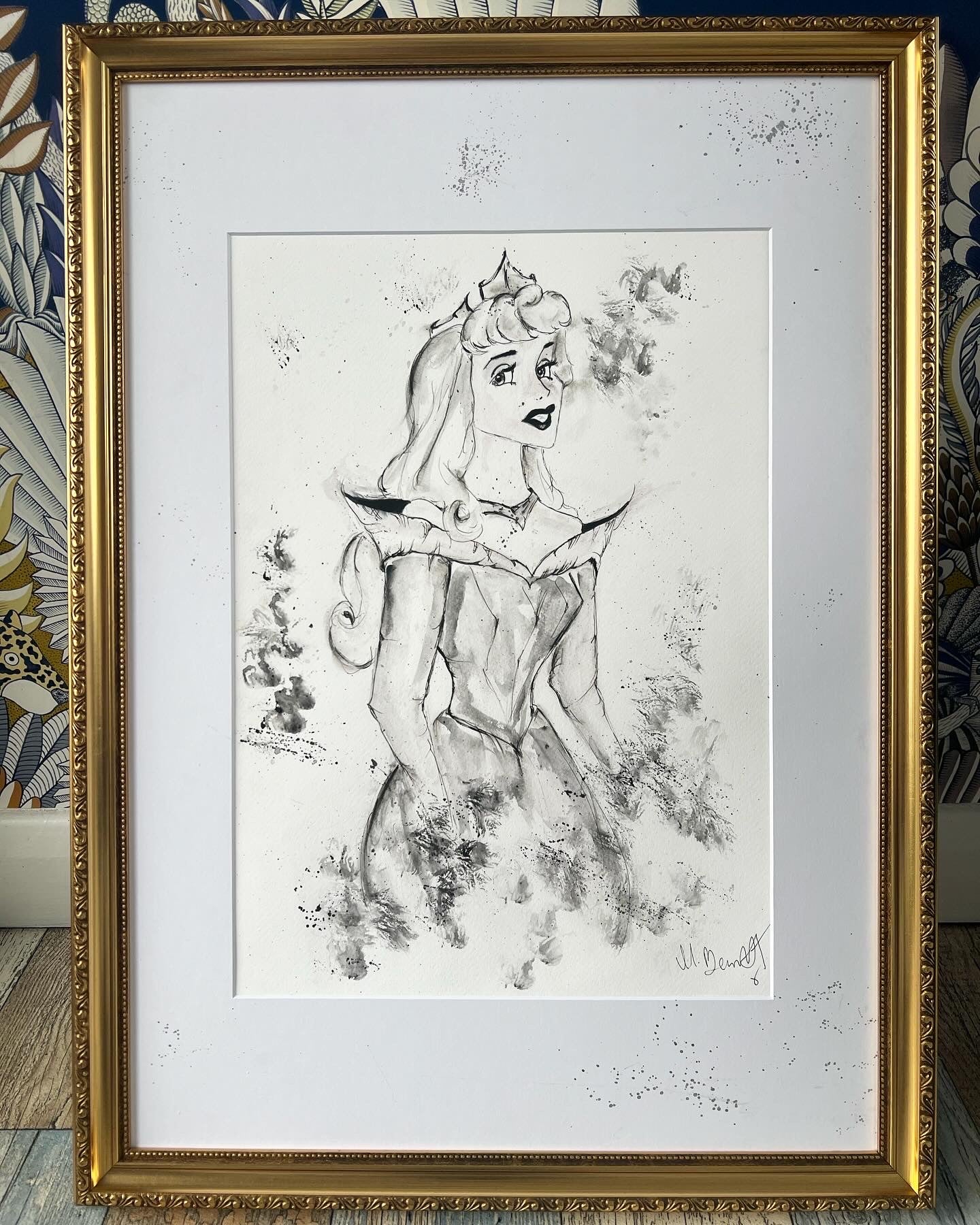 Sleeping Beauty - Original Framed Painting - Disney Art - Disney Princess - Disney - Sleeping Beauty Art - Aurora Painting - Maleficent