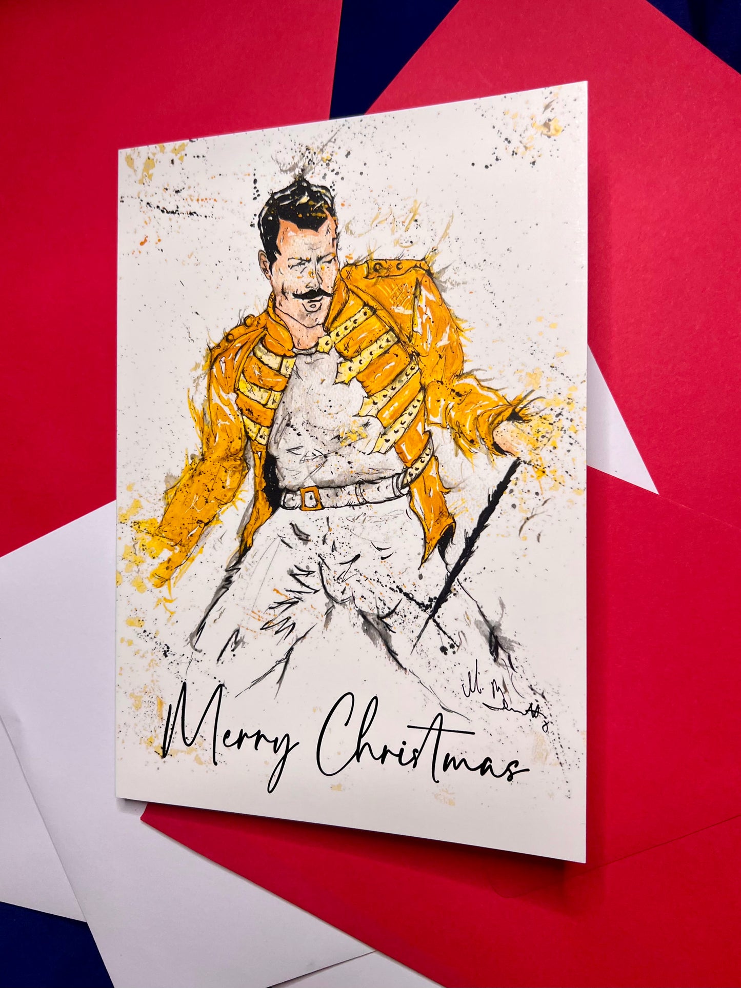 A5 Christmas Card - Freddie Mercury Queen