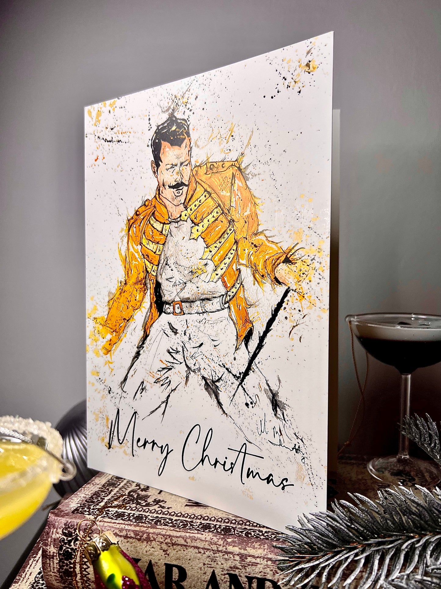 A5 Christmas Card - Freddie Mercury Queen