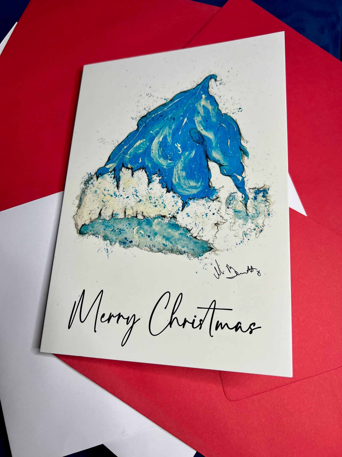 A5 Christmas Card - Santa Hat