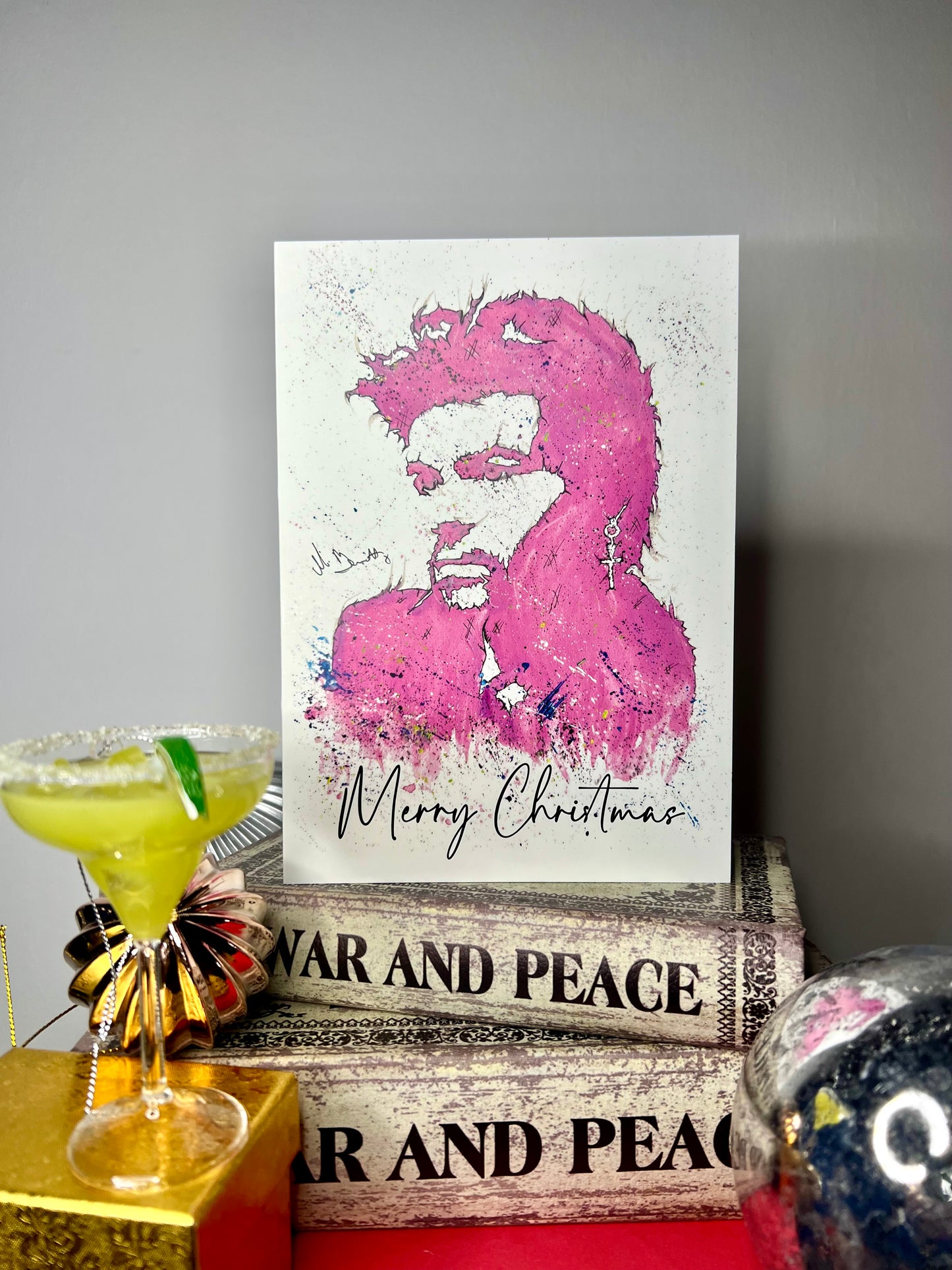 A5 Christmas Card - Wham Last Christmas George Michael