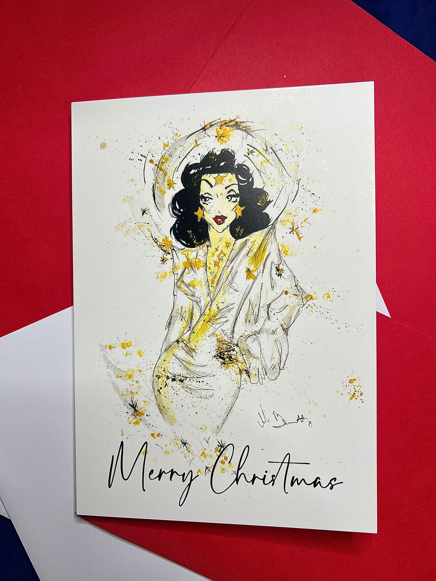 A5 Christmas Card - Hedy Lamarr - Old Hollywood