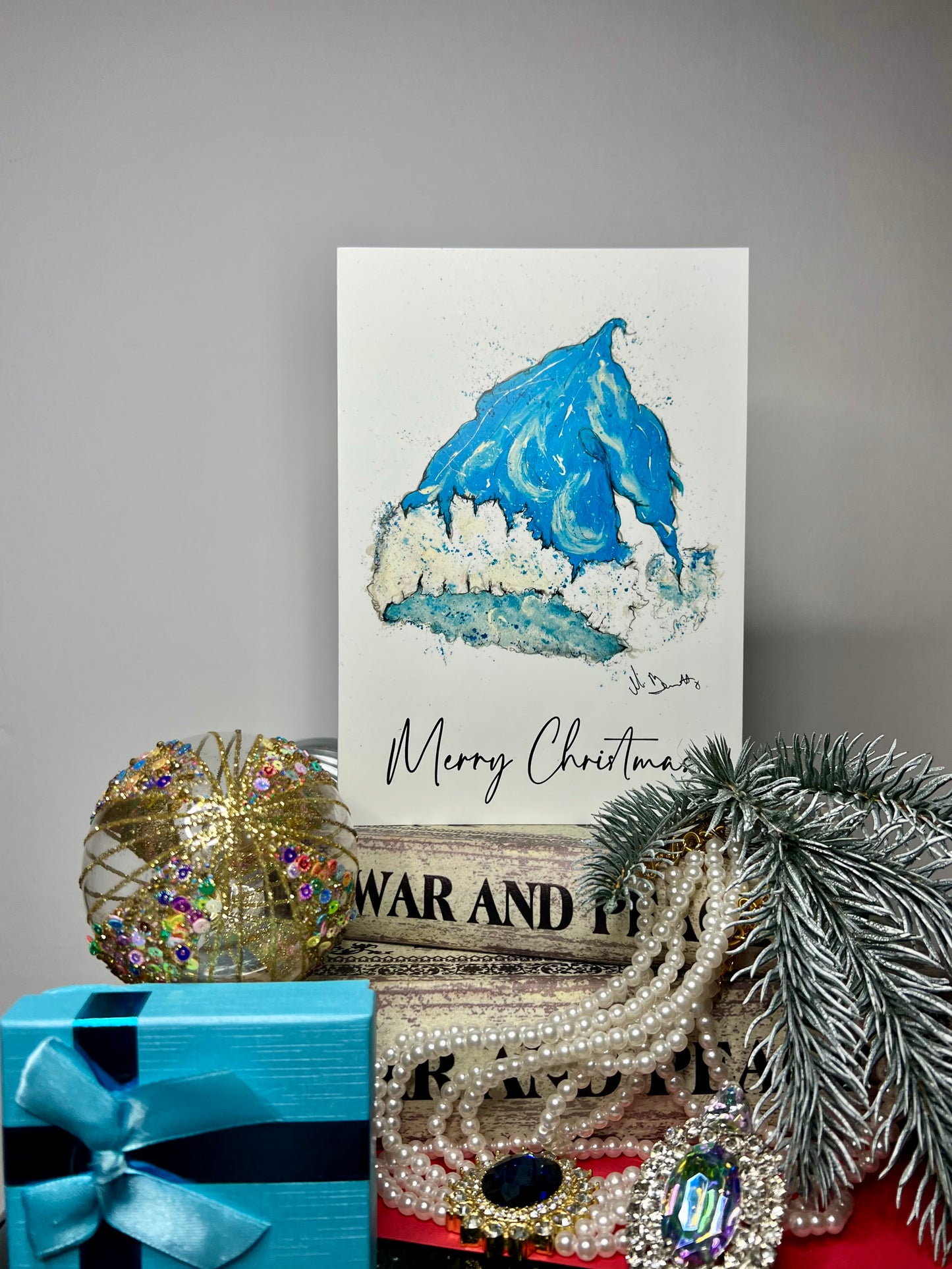 A5 Christmas Card - Santa Hat