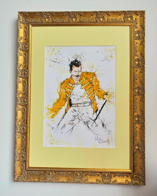 Freddie Mercury Orignal Framed Painting