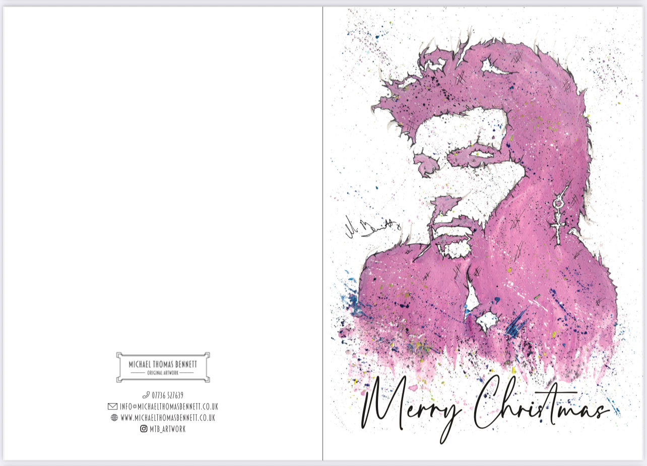 A5 Christmas Card - Wham Last Christmas George Michael