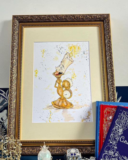 Lumiere - Limited Edition A3 Print - Disney Art - Disney - Beauty and the Beast -
