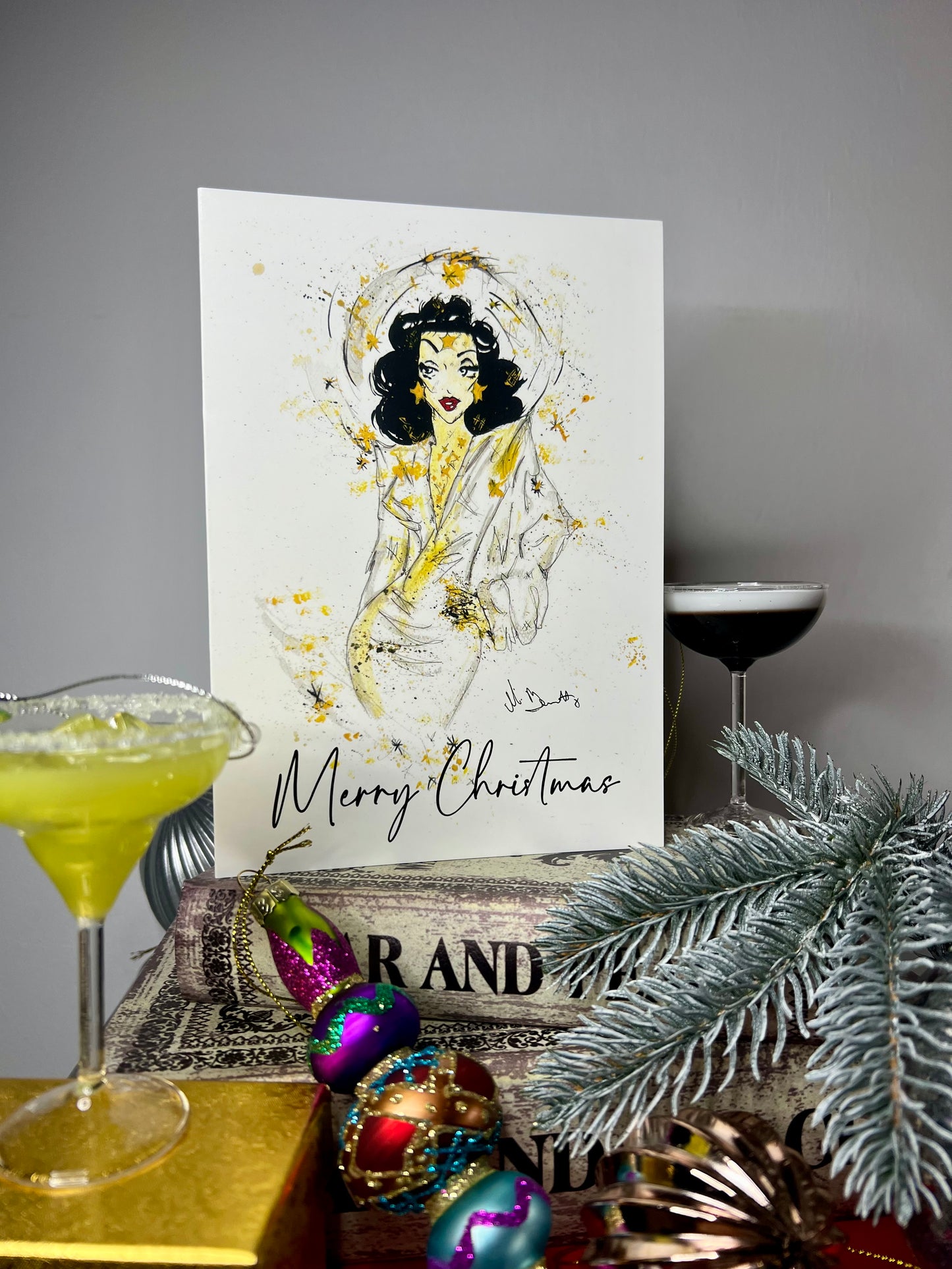 A5 Christmas Card - Hedy Lamarr - Old Hollywood