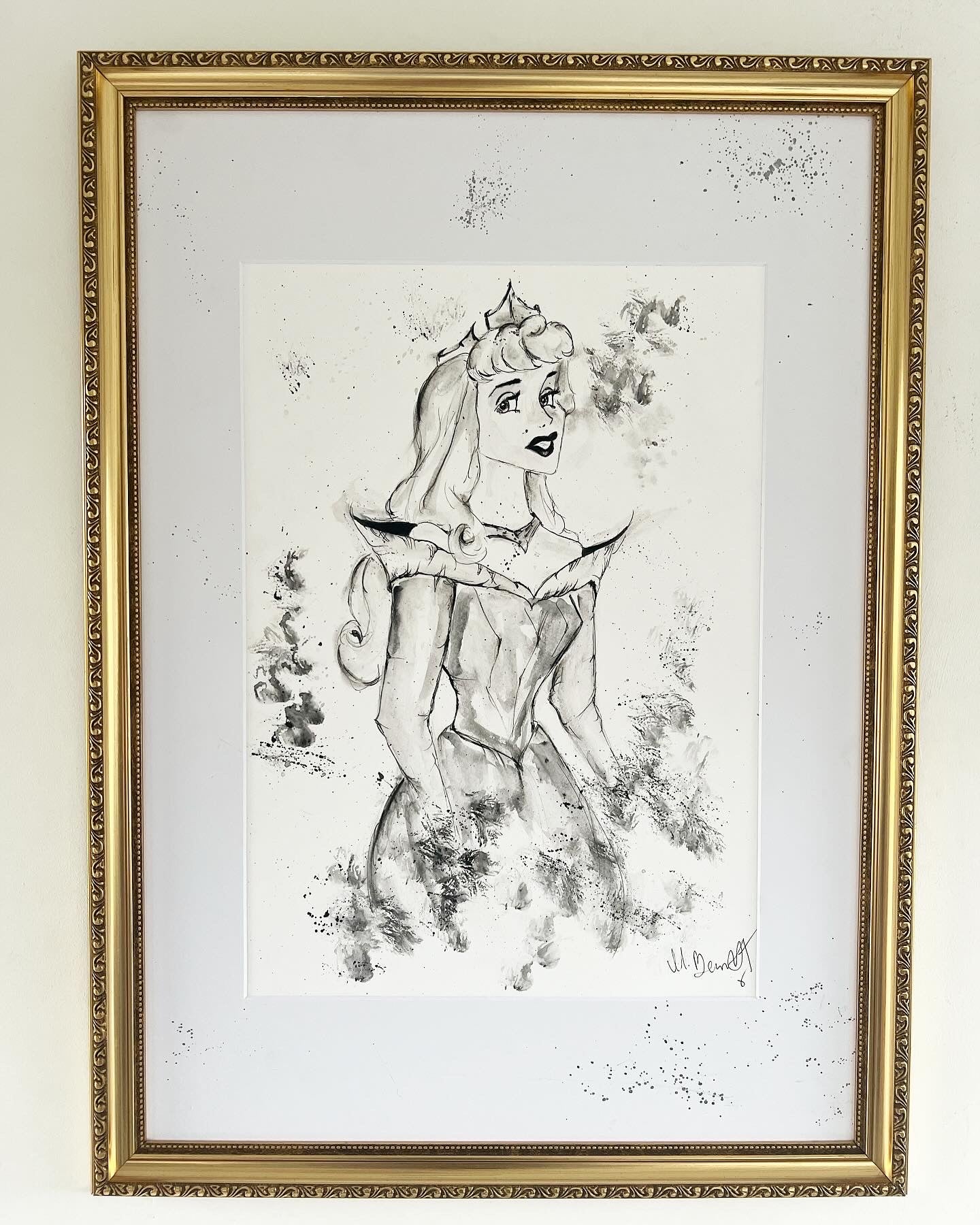 Sleeping Beauty - Original Framed Painting - Disney Art - Disney Princess - Disney - Sleeping Beauty Art - Aurora Painting - Maleficent