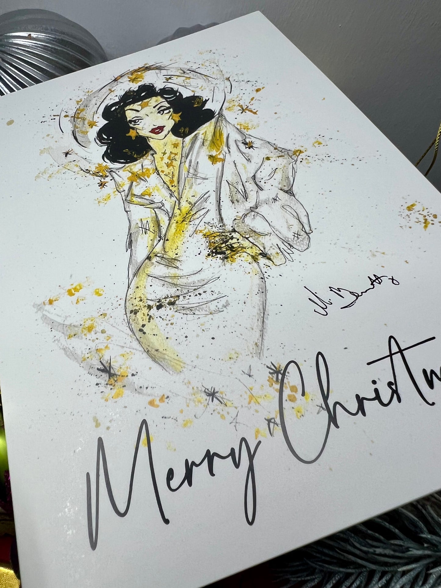 A5 Christmas Card - Hedy Lamarr - Old Hollywood