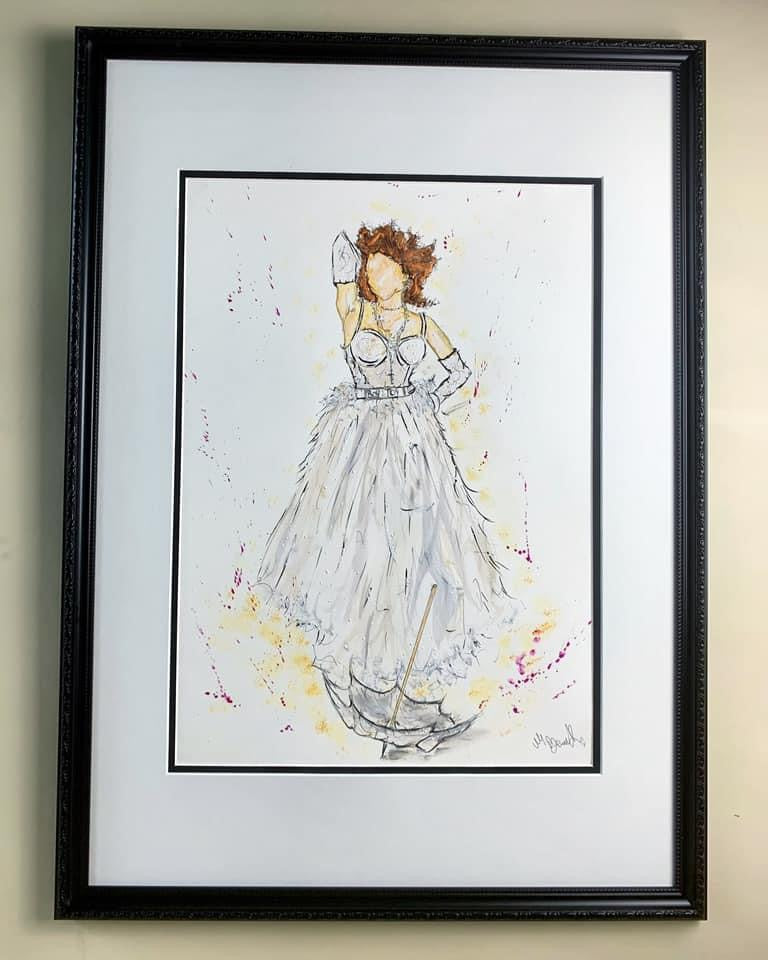 Madonna - 1984 - MTV Music Awards - Like a Virgin - A3 Limited Edition Print - Madonna Art