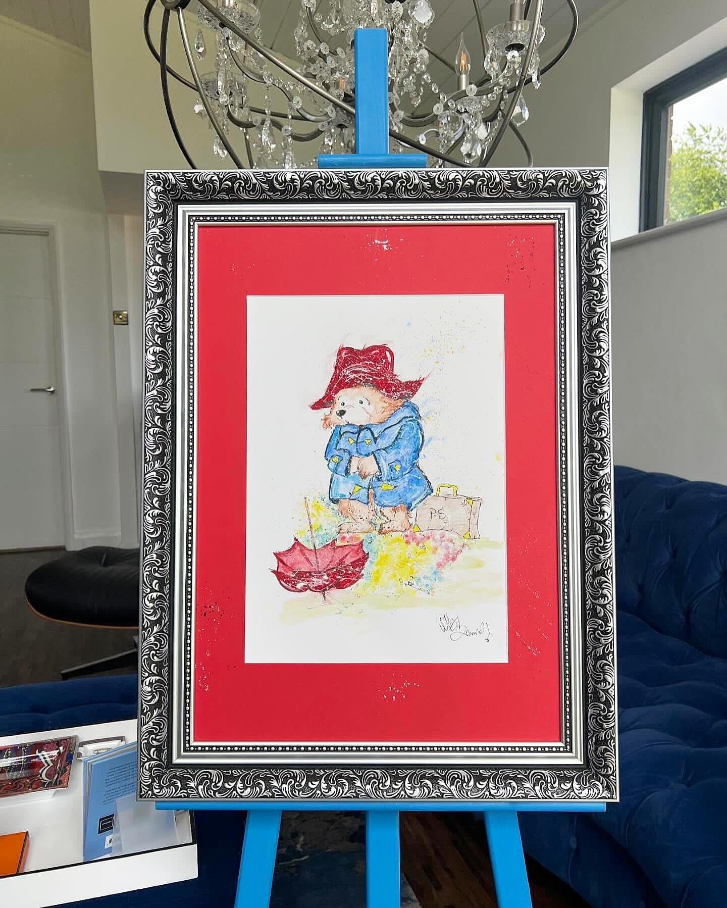 Original Water Colour (Framed) Painting of Bear