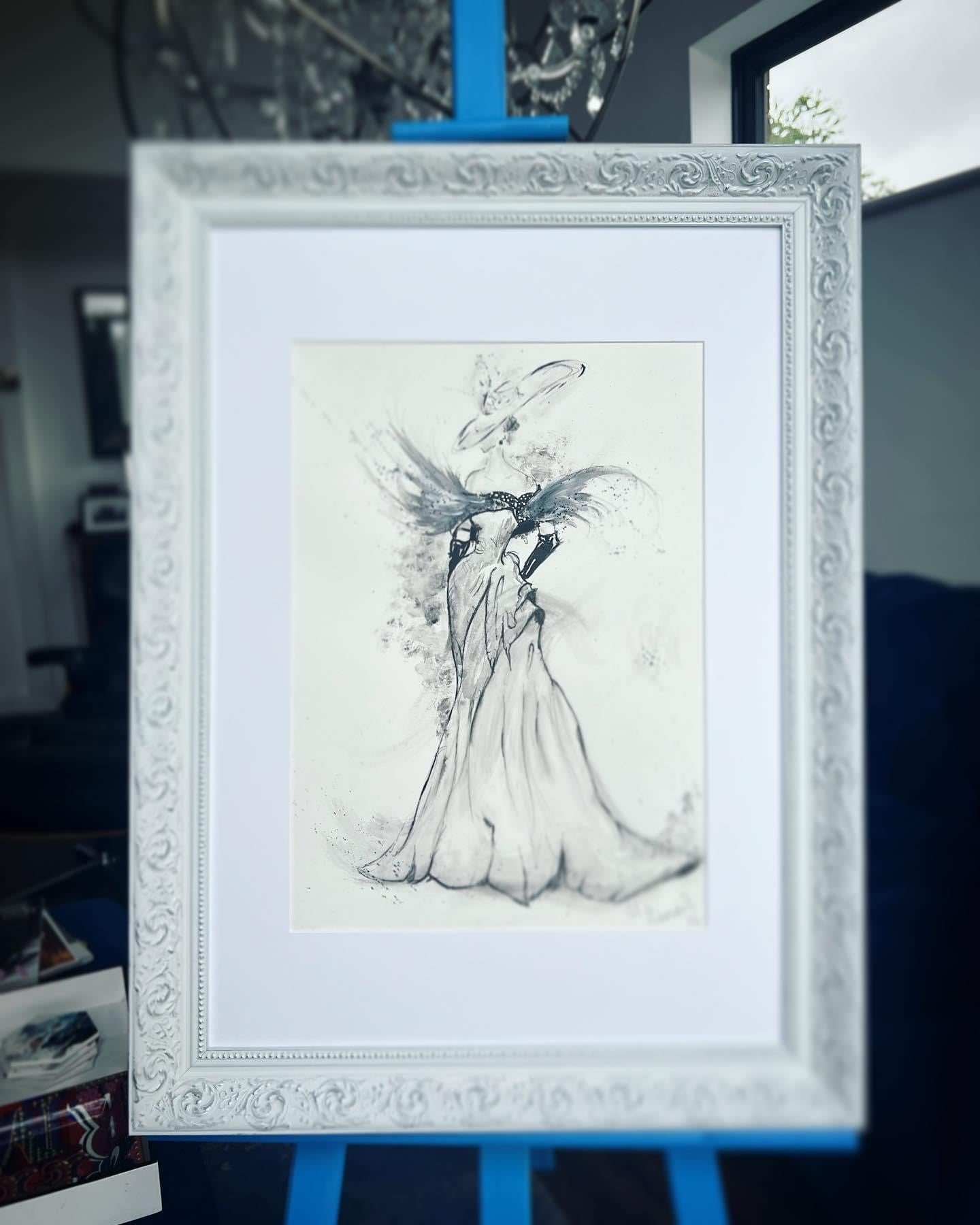 Vogue Model - Original Framed Painting