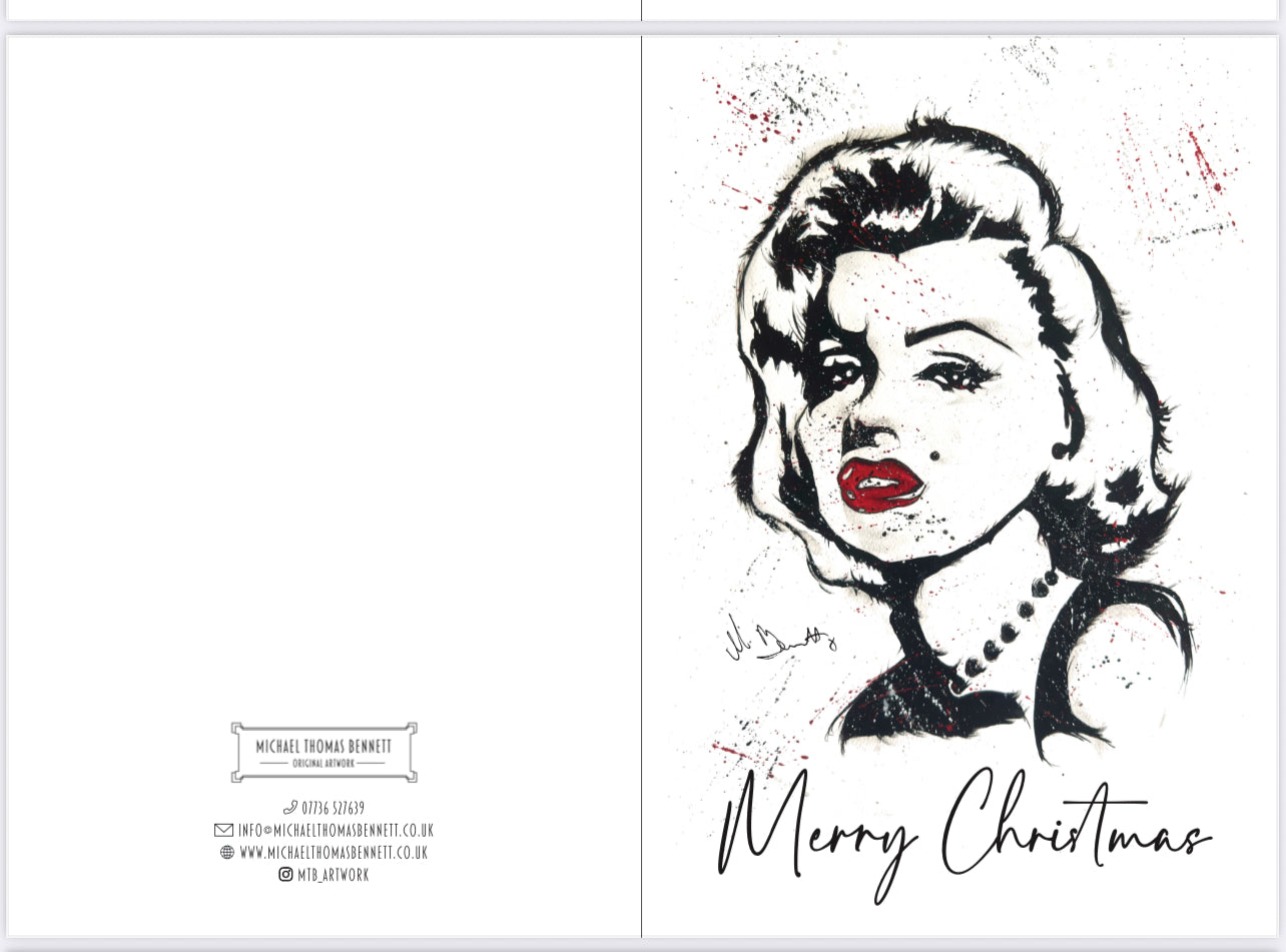A5 Christmas Card - Marilyn Monroe
