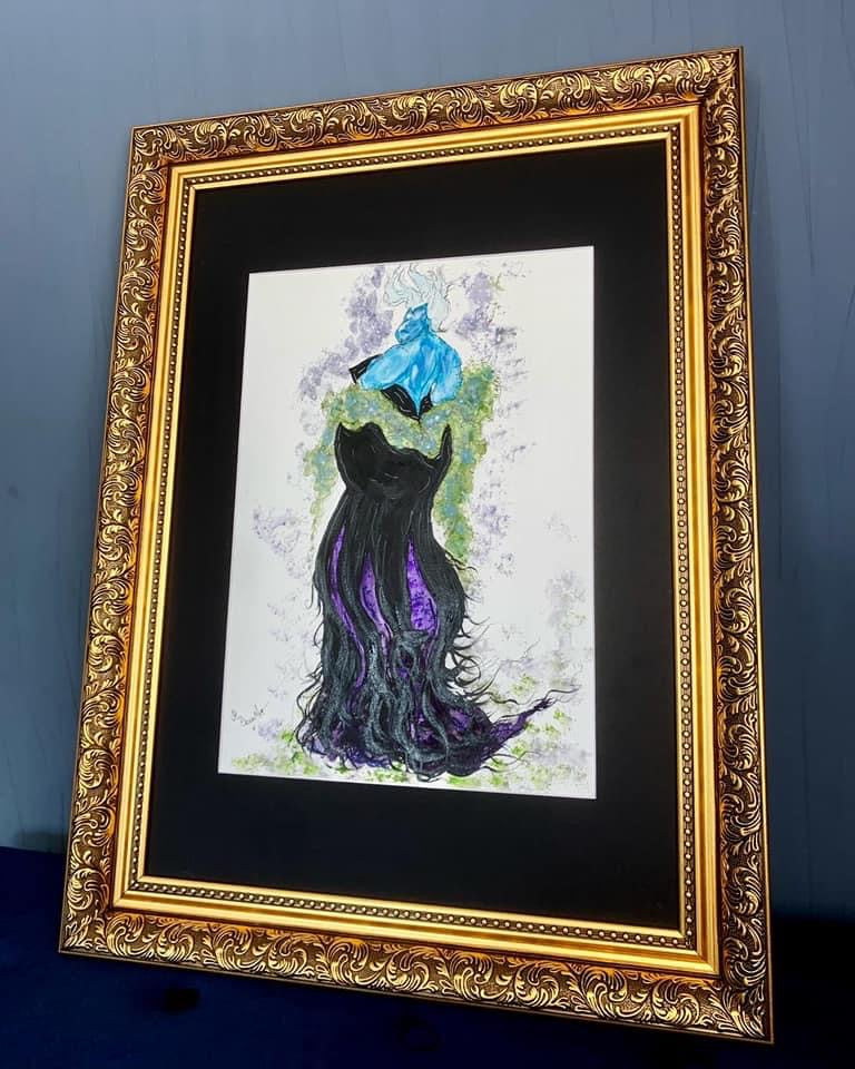 Ursula - The Little Mermaid - Original Signed Framed Painting - Disney  Villain - The Little Mermaid Art - Ursula Painting - Disney art -