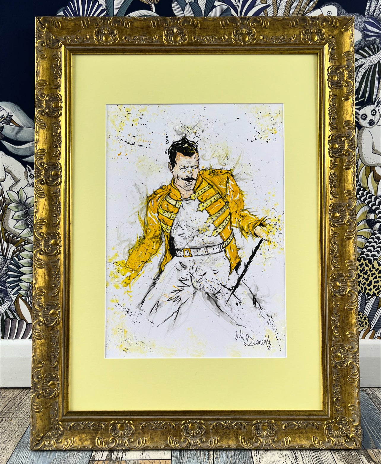 Freddie Mercury Orignal Framed Painting