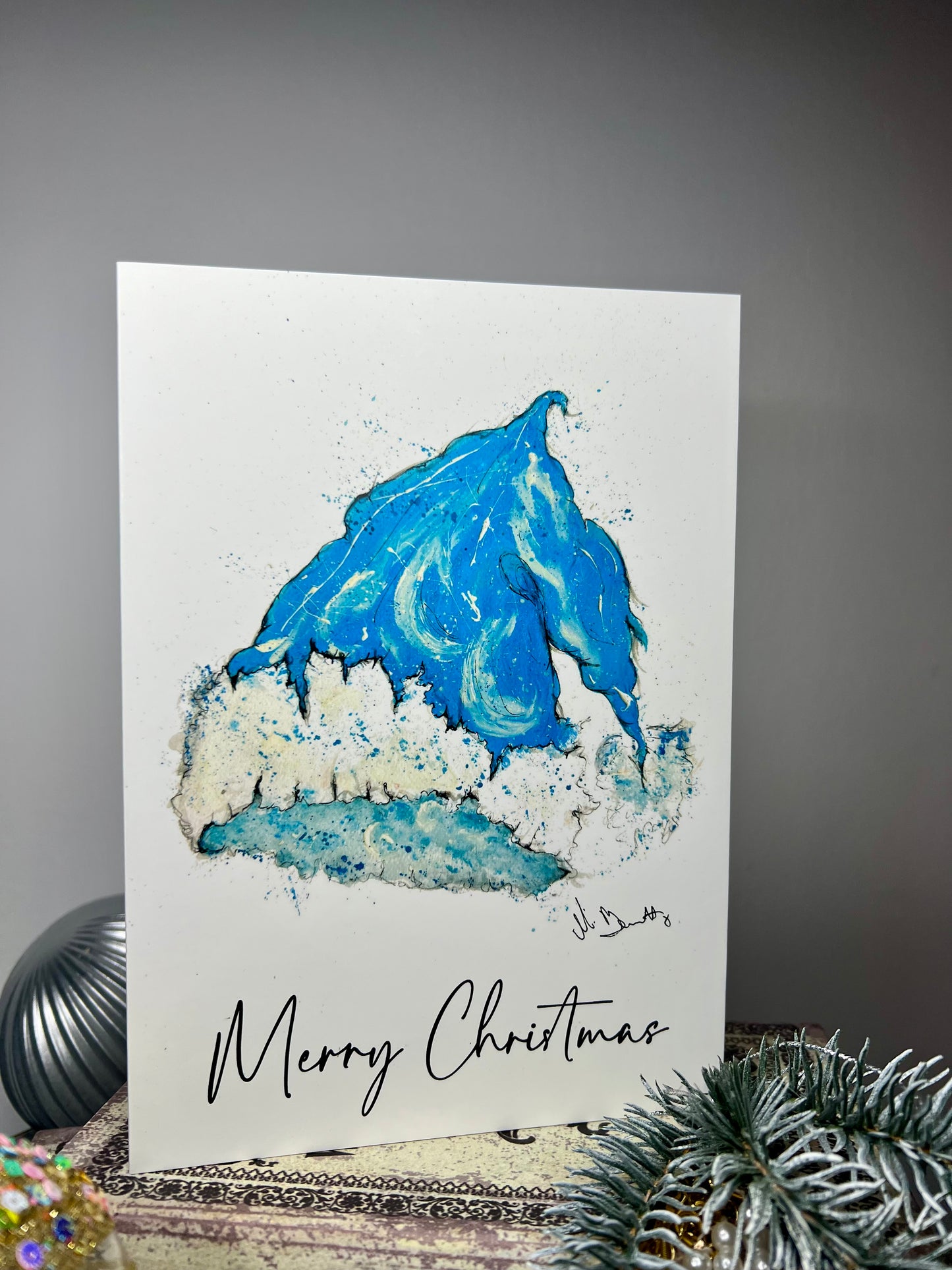 A5 Christmas Card - Santa Hat