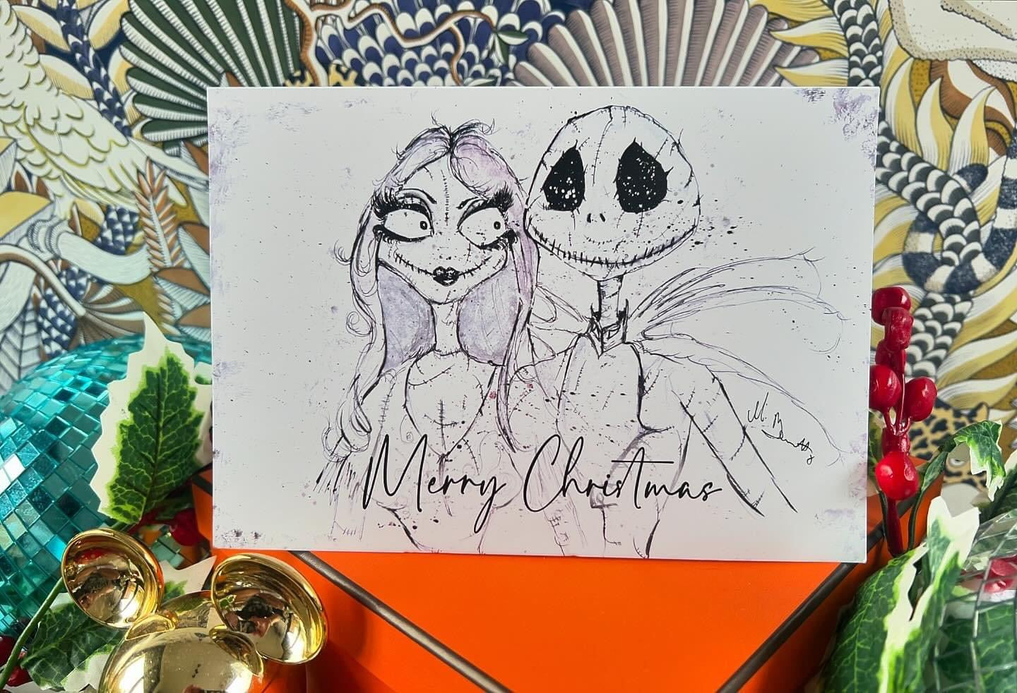 The Nightmare Before Christmas A5 Christmas Card