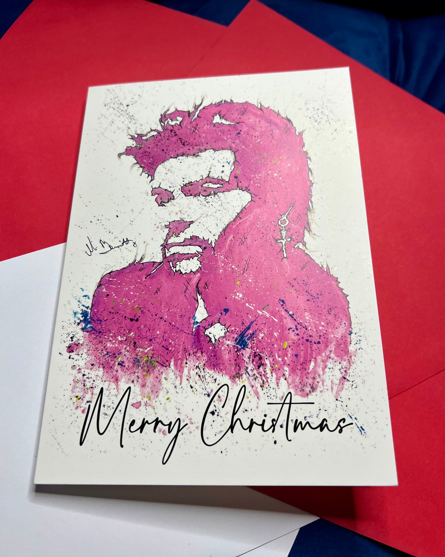 A5 Christmas Card - Wham Last Christmas George Michael