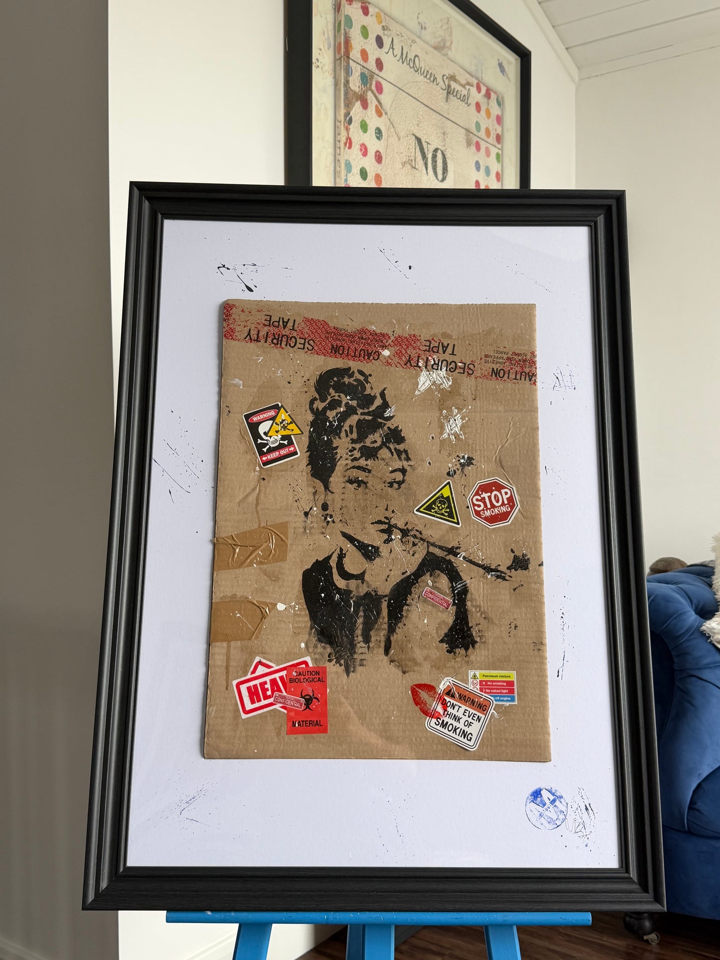 The Cat’s Mother – Original Framed Audrey Hepburn Painting