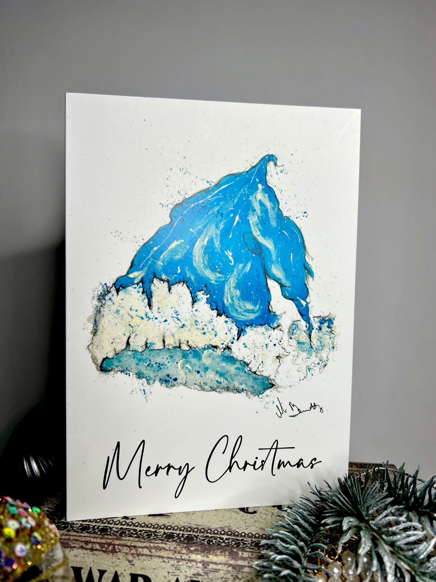 A5 Christmas Card - Santa Hat