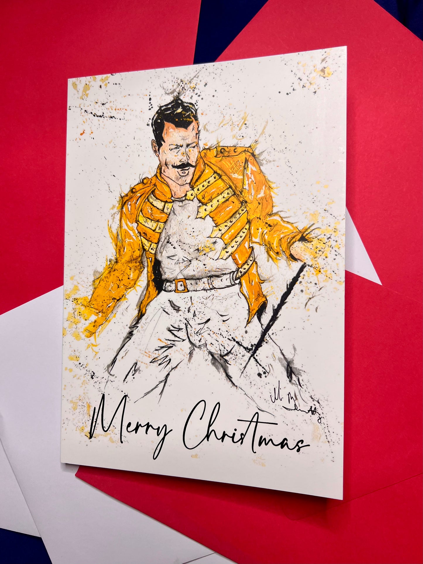 A5 Christmas Card - Freddie Mercury Queen