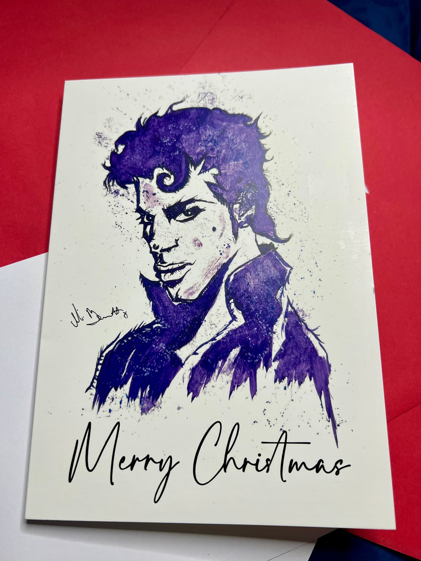 A5 Christmas Card - Prince - Purple Rain