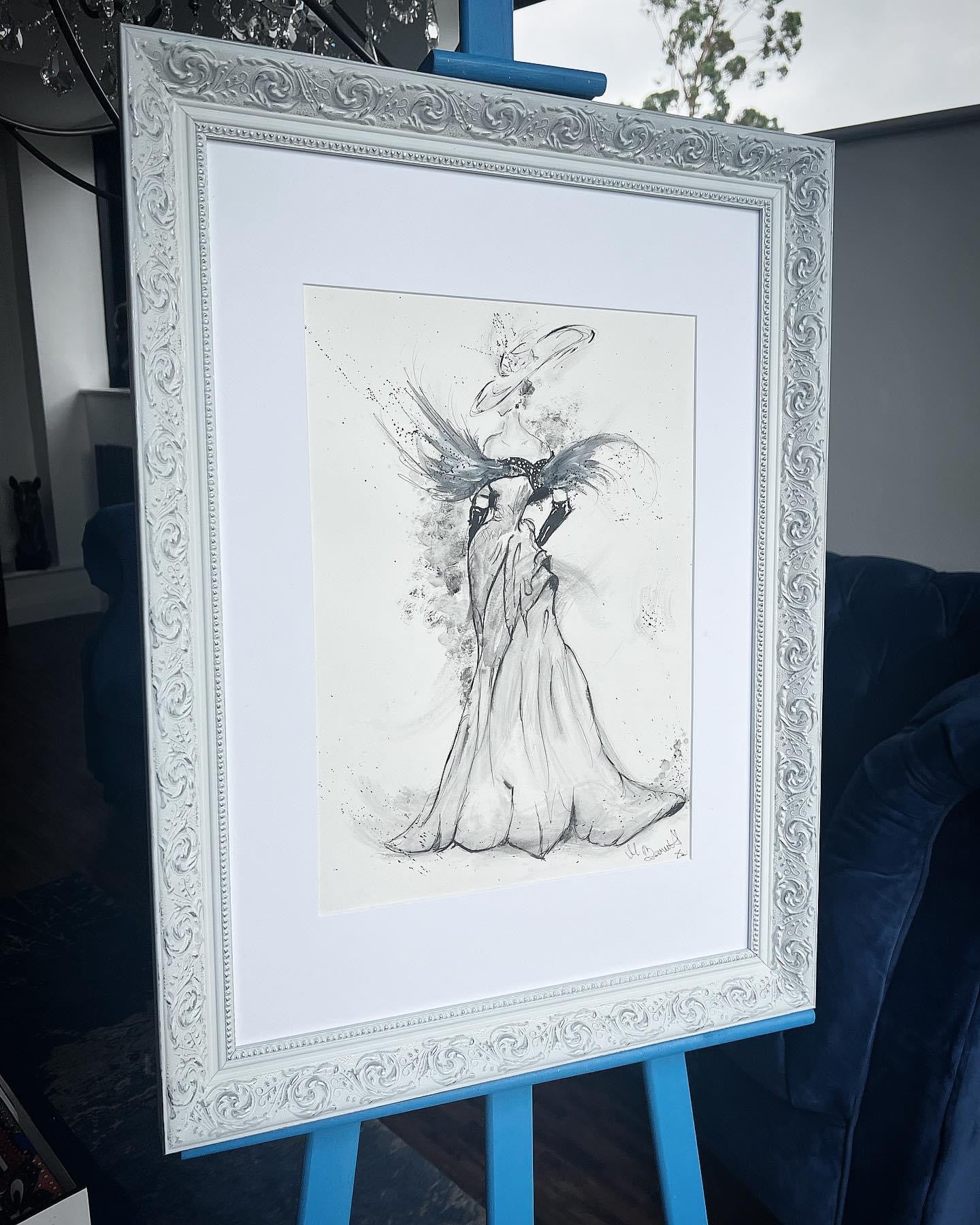 Vogue Model - Original Framed Painting