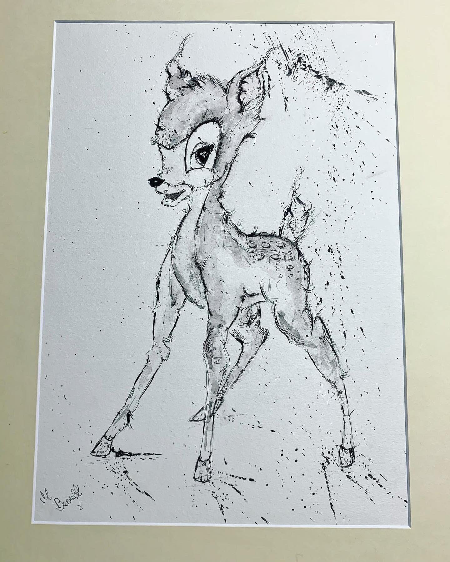 Bambi  - Limited Edition Print - Edition Size 10  - Art Print  - Disney Print
