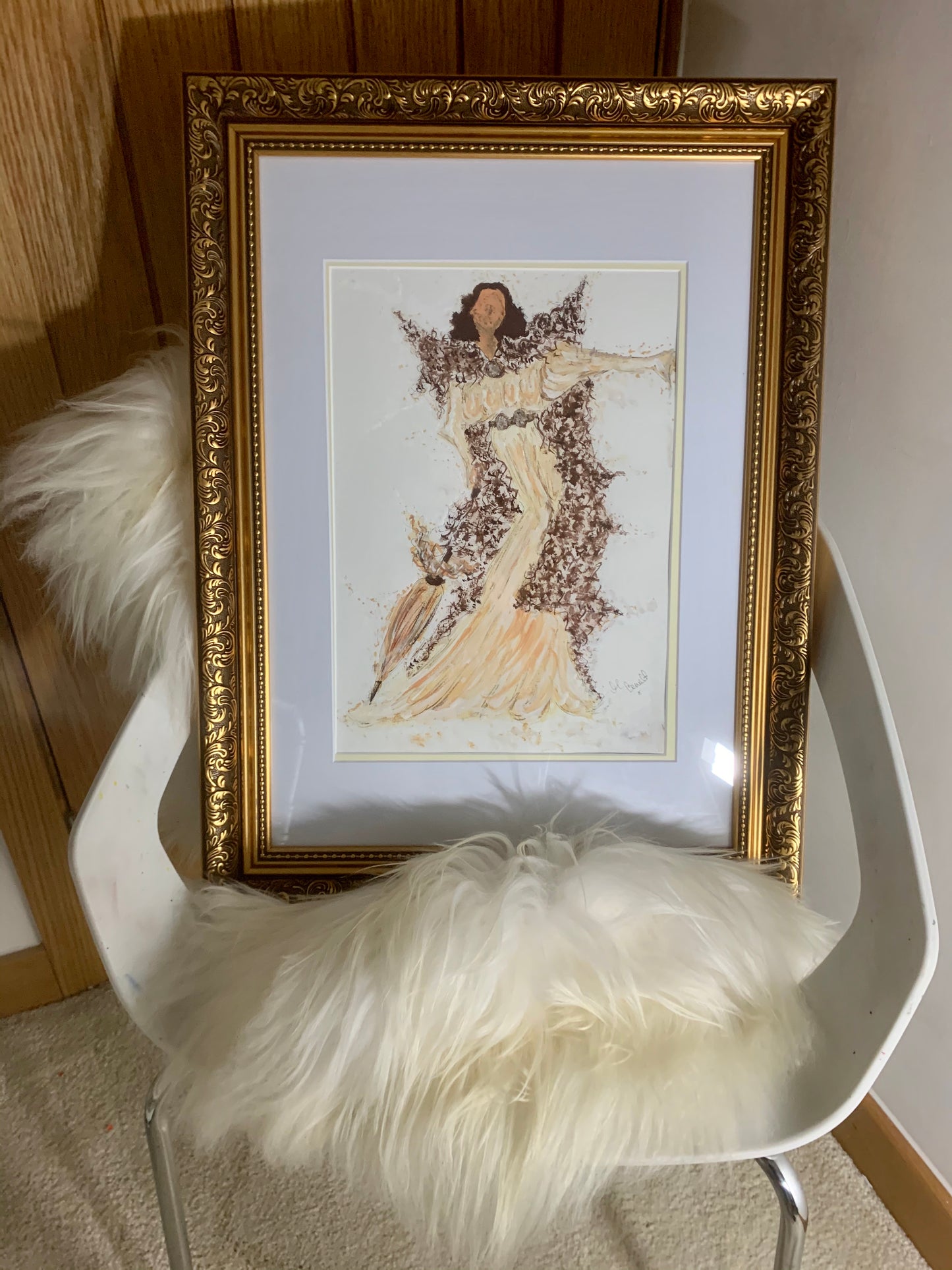 Original Framed Painting of -  Joan Crawford  - Hollywood - Hollywood Glamour - Old Hollywood - Joan Crawford Art