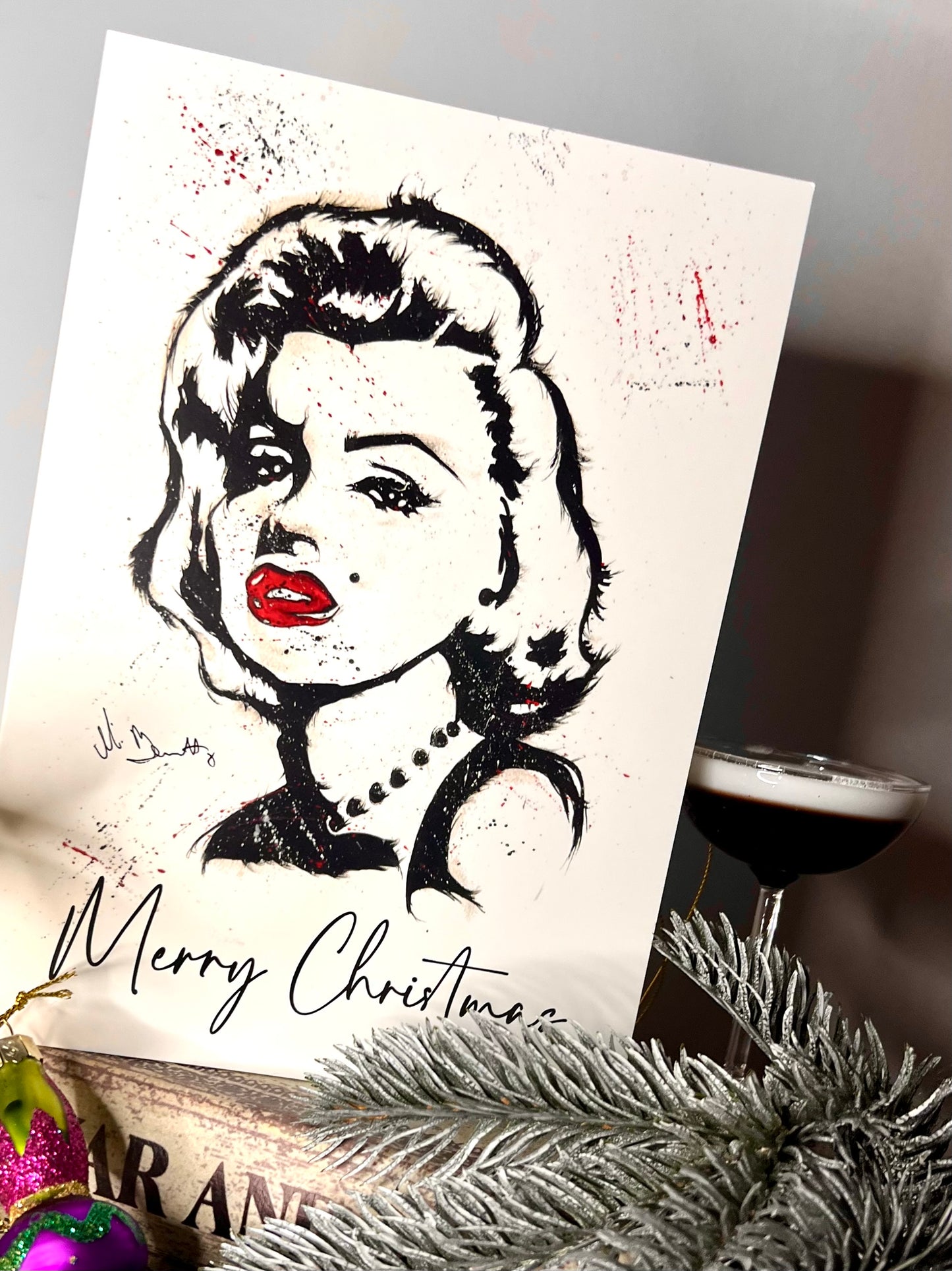 A5 Christmas Card - Marilyn Monroe