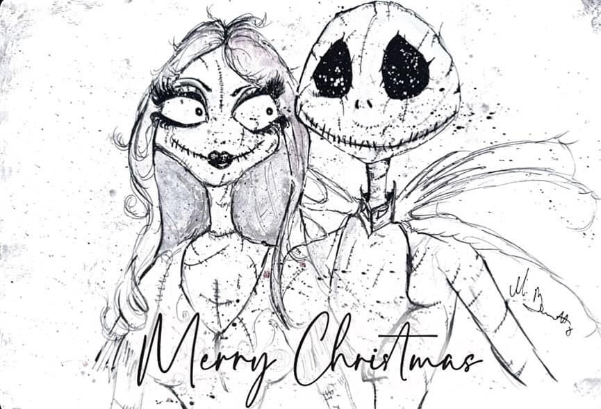 The Nightmare Before Christmas A5 Christmas Card