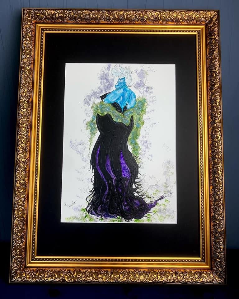 Ursula - The Little Mermaid - Original Signed Framed Painting - Disney  Villain - The Little Mermaid Art - Ursula Painting - Disney art -