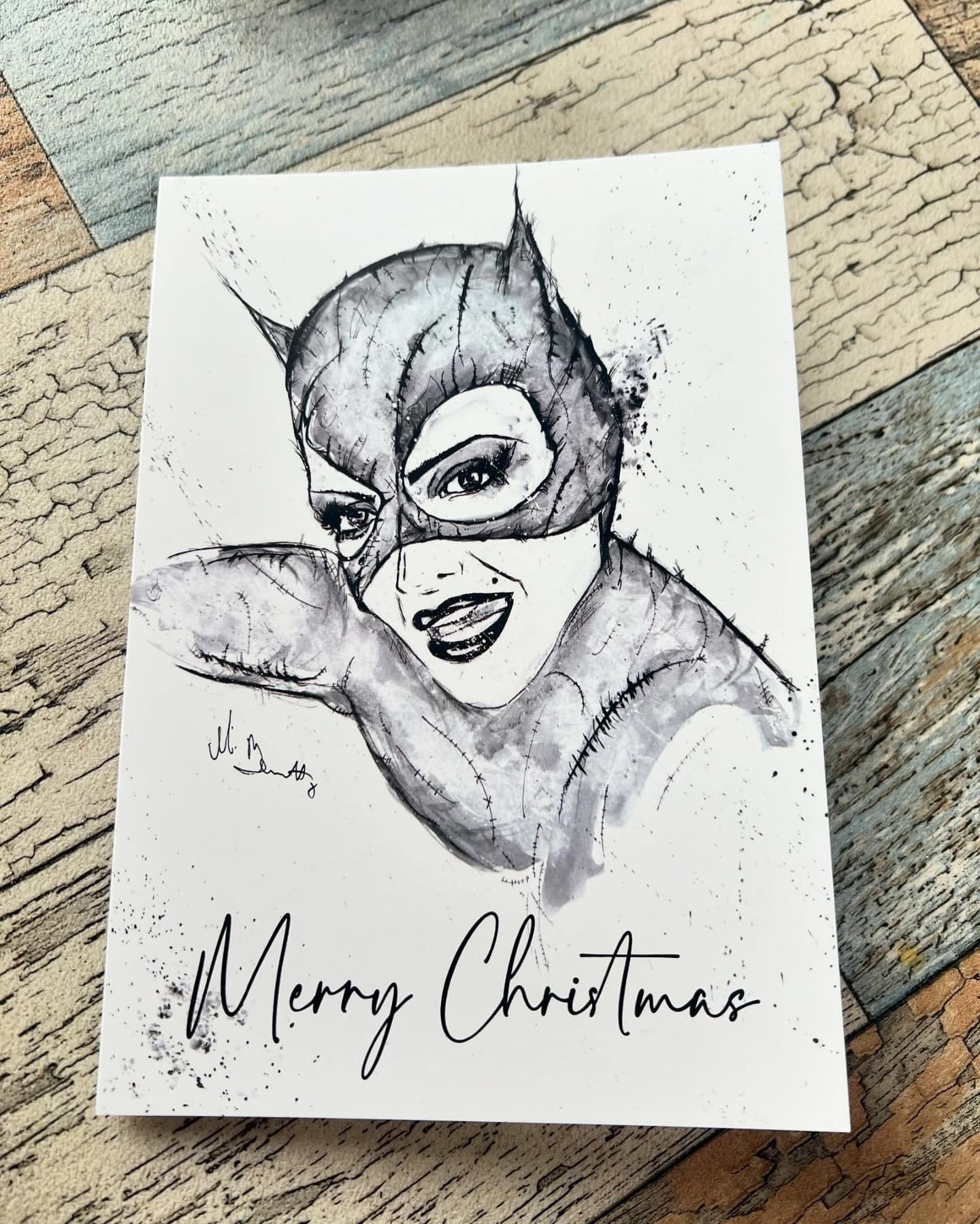 Cat Woman - A5 Christmas Card